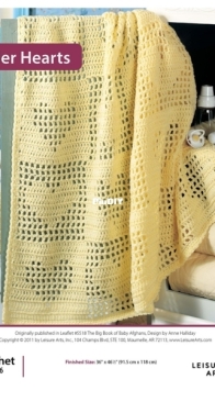 Leisure Arts - Anne Halliday - Tender Hearts Afghan No. 810776