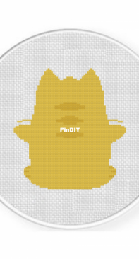 Daily Cross Stitch - Kitty Back