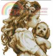 Vervaco 35.288 Little girl with puppy
