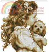 Vervaco 35.288 Little girl with puppy