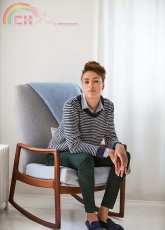 Eaves Mixed Gauge Striped Pullover - Melissa Wehrle
