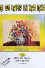 Rogoblen 7.16 - Field Flowers in a Rustic Pot (Flori de camp in vas rustic)