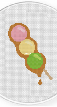 Daily Cross Stich - Colorful Dango