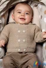 Honeycomb Baby Cardigan by Yarnplaza.com - Free