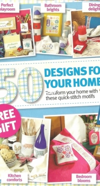 50 Designs For Your Home from Cross Stitch Crazy Issue 125 - June 2009