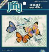 Dimensions Sunset Jiffy 16692 Flying Beauties - Butterflies