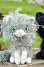 Smartapple Creations - Tiny Fuzzy Halloween Kitten - Free