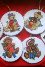 Dimensions 8705 Teddy Treasures Ornaments