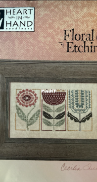Heart in Hand - Floral Etchings by Cecelia Turner