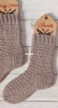 Biscuit Socks by Fluffy Fibers-Free