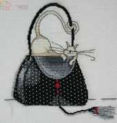 Design Works 2729 Polka Dot Purse