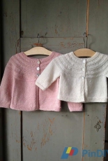 Liten Kofta/Little Cardigan by Gralina Frie-English-Svenska-Free