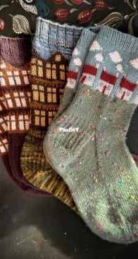Dream Home sock set by Stone Knits - English