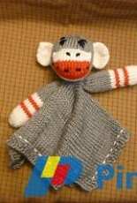 Sock Monkey Lovie by Thora Bey free