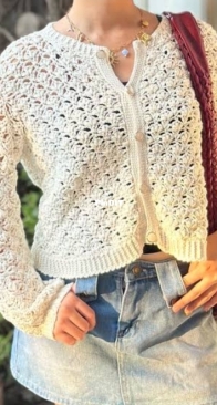 Gottahook Crochet - Linsen Keith Vicente - Sabrina Cardigan