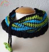 blue cowl hat
