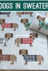 Elizabeth Hartman EH-034 Dogs in Sweaters