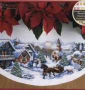 Dimensions -  70-08830 Sleigh Ride Tree Skirt