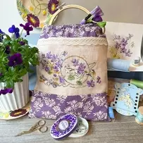 Les Brodeuses Parisiennes- Pochon Tendres Violettes