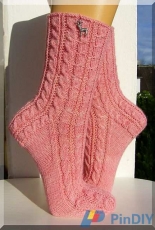 Wenn die Heide blüht Socks by Micha Klein/Wolletraum-German-Free