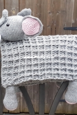 Crafting Happiness - Ariana Goldberry - 3 in 1 Safari Elephant Blanket - Free