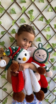 Mimu Toys _ Christmas amigurumi set ( festive plush collection ) _ English