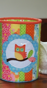 The Janelle Wind Collection - Lifes A Hoot - Fabric Bucket