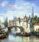 Golden Kite GK 1090 - Barges on the Canal in Bruges