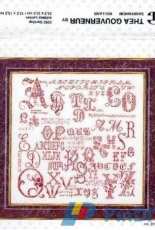 Thea Gouverneur TG 2093 - Antique Sampler Antieke Merklap PCS