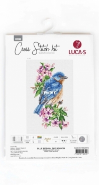 Luca-S B1198 - Blue bird on the branch XSD