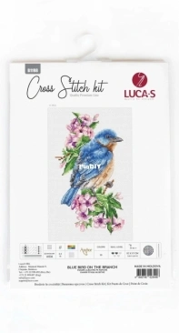 Luca-S B1198 - Blue bird on the branch XSD