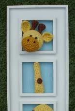 giraffe in photo frame
