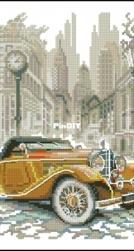 Magic Needle 110-026 Retro car New York XSD