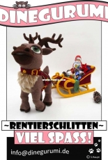 Dinegurumi - Sandra Haupt - Reindeer sleig - Hungarian - Translated