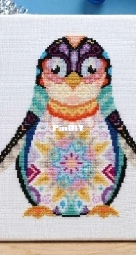 Mandala Penguin by Megan Caines from The World of Cross Stitching TWOCS 327 XSD