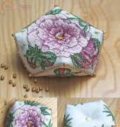 Peony Biscornu