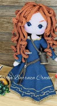Martha Barraza Crochet - Martha Barraza - Princess Merida/Brave - English translation