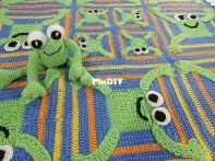 CraftyDeb - Deb Richey / DZio - Tic Tac Toad Frog Blanket
