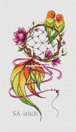 Dreamcatcher with Parrots by Svetlana Sichkar