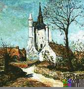 Artecy Cross Stitch Village Chapel