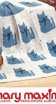 Mary Maxim - 16993 - Cozy Kitties Afghan