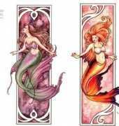 HAED HAESF029 Nouveau Mermaid Series - Air - Fire - Earth - Water by Selina Fenech