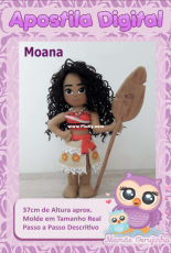 Mamâe Corujinha - Moana - Moana Collection - felt - Portuguese