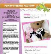 funky friends factory knitted sheep