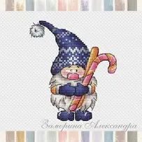 SA-stitch - Gnome With Candies Confetti by Alexandra Zamorina