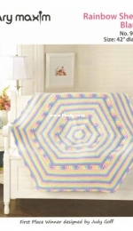 Mary Maxim - Judy Goff - 98169N - Rainbow Sherbet Blanket