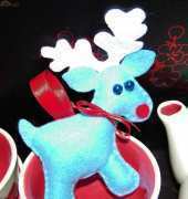 Lissylane Designer-Free-Reindeer Christmas Tree decoration