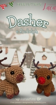 Lunartes - Isabelle Luna - Dasher and Rudolph - Dasher e Rudolph - English and Portuguese - Free
