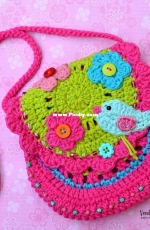 Magic with Hook and Needles - Vendula Maderska - Birdie Purse version 2