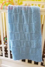 Basketweave Baby Blanket by Meg Hollar -Free